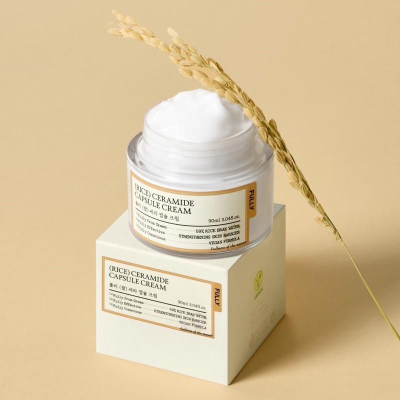 pulley Puli Rice Cera Capsule Cream 90ml Skin Barrier Moisturizing
