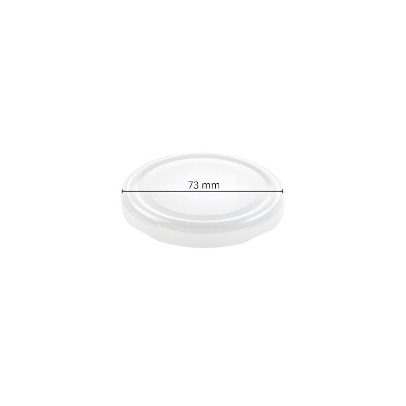 mikken 12 Lids TO 70/7.3 cm Twist-Off Replacement Lid Screw