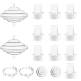 ZYHSLZ Válvulas Pico de Pato, Tubos Membrana, Protectores Reflujo, Válvulas y Accesorios para Bomba de Leche, Compatible con Extractor Spectra S1 S2 S3 9 Plus, Bomba de Leche (Transparente)
