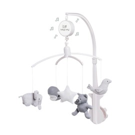 Baby's Only Mobile, Baby Cot Mobile Including Music Box, Children's Mobile with 5 Friendly Figures for Soothing and Support, Figurine Mobile from 0 to 6 Months
