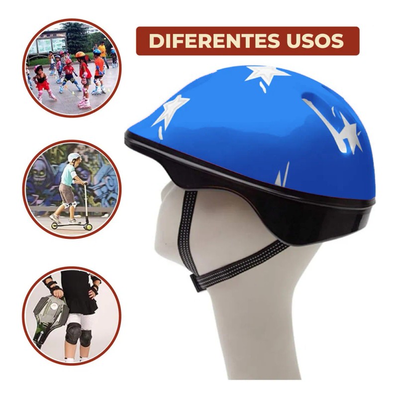 Mebix Trd Kit Protección De Patín Con Casco Para Niño