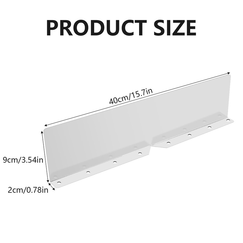 4 Pcs Gutter Valley Splash Guards Aluminum Rain Gutter Valley