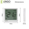 ENGO E-ONE Wireless Smart Thermostat, WiFi Programmable Controller, ZigBee 3.0,