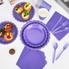 YMDOBIGER Purple Party Supplies Serves 25 - Lavender Paper Plates