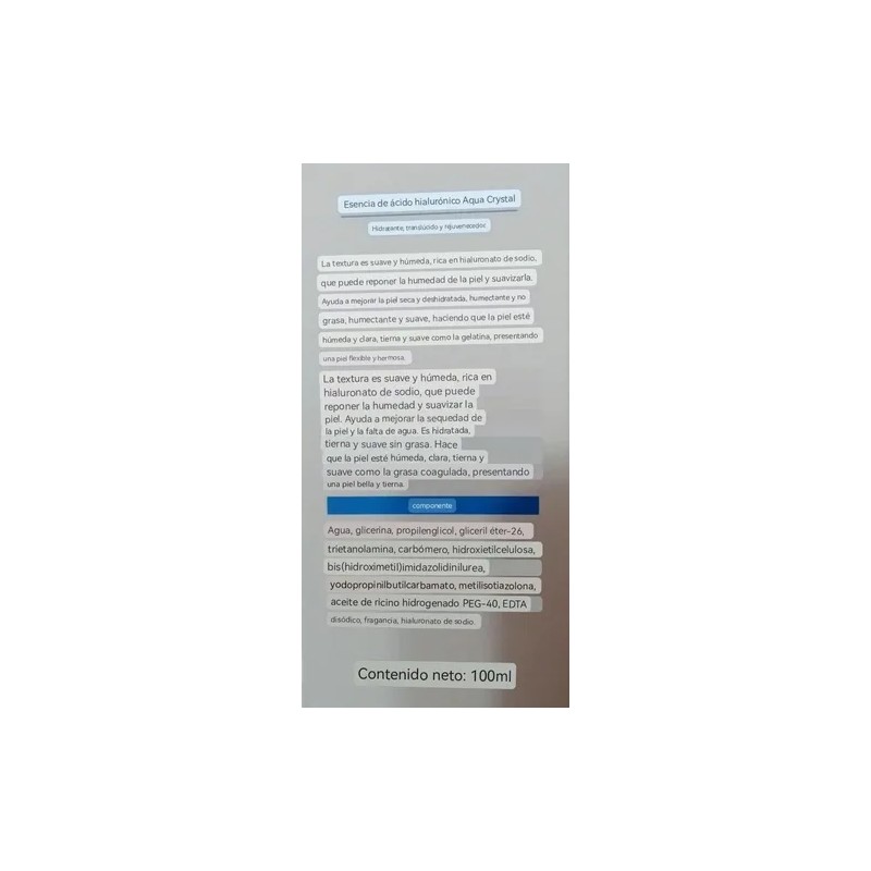 Acido Hialuronico Bioaqua Concentrado Puro 100 Ml Antiedad