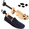 Pestor Unisex Professional Shoe Stretcher,4-Way Wood Shoe Shaper, Wooden Shoe