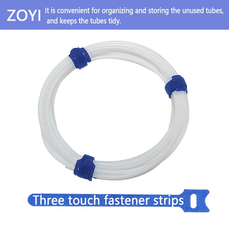 PTFE Tube Kit, 2.5mm ID×4mm OD, 5M/16.4ft, Compatible with Bambu