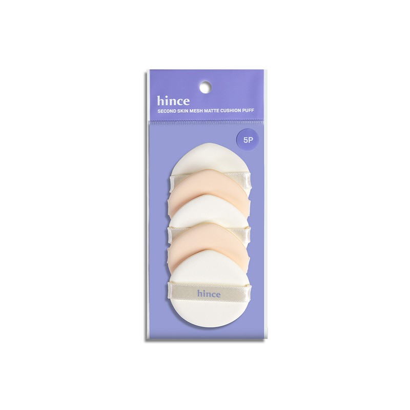hince Second Skin Glow / Matte Cushion Puff 5P (2