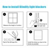 Blindify Light Blocking Strips, Black Lining Light Blockers for Window
