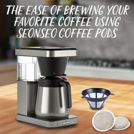 Senseo Coffee Decaf Pods Bag - Decaffeinated - Medium Roast - 5 Bags of 48 Single Serve Coffee Pods – 240 Count, 8 Grams - Bulk Packaged for Decreased Waste Rich, Smooth Flavor