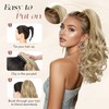 Sofeiyan Ponytail Extension Long Curly Ponytail 17 inch Claw Clip