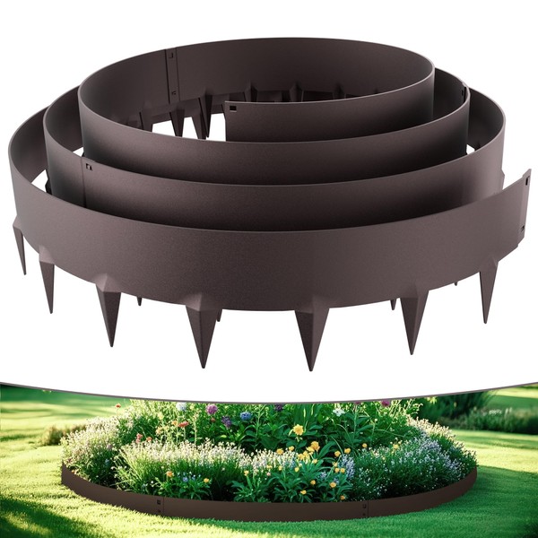 NexiPro Metal Landscape Edging 39" Lx6 H, 5pcs Steel Garden