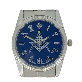 Masonic Freemason Blue Square And Compass Quartz Wrist Watch…