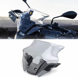 RUNNING PANTHER Windshield Deflectors for Yamaha MT-09 MT09 MT 09 mt09 2024, Motorcycle Acrylic Touring Sports Front Fairing Bracket Windscreen Wind Protector Visor Accessories (Black Set)