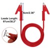 AEDIKO 4pcs Alligator Clips Test Leads Set Dual Ended 15A