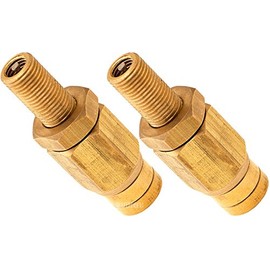 Vixen Air Inflation Schrader Valve with Push to Connect (PTC) for 1/4" OD Air Line (2-Pack) VXA1014-2
