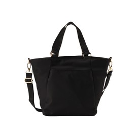 Afternoon Tea Living HD53 Tote Bag, 2-Way Twill Nylon Tote Bag, Black