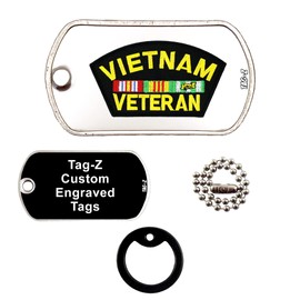 Vietnam Veteran - Customized - Luggage TAG - TAG-Z Military Dog Tags