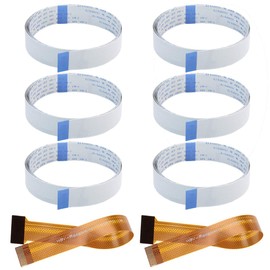 DAOKI 6PCS Flexible Ribbon Cable FFC Cable 15 Pin 1.0mm Pitch 15cm/5.9inch for Raspberry Pi Camera with 2PCS Ribbon Cable 15 Pin to 22 Pin 15cm/5.9inch for Raspberry Pi Zero