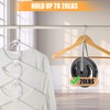SLMT Space Saving Hanger Hooks 30 Pack, Clear Clothes Hanger