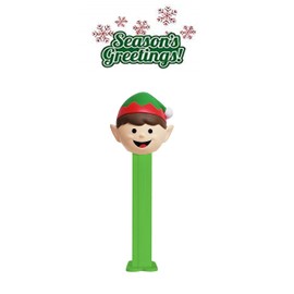 PEZ Elf Candy Dispenser: Christmas Elf With 2 Refill Rolls of Pez Candy | Christmas Stocking Stuffer | Christmas Party Favor