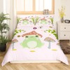 Feelyou Cute Frog Comforter Cover Set Mushroom Bedding Set Kids