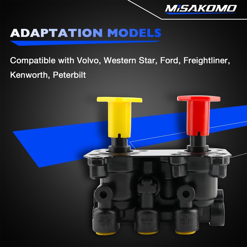 800519 MV-3 Dash Air Brake Control Valve, 1/4" NPT Ports