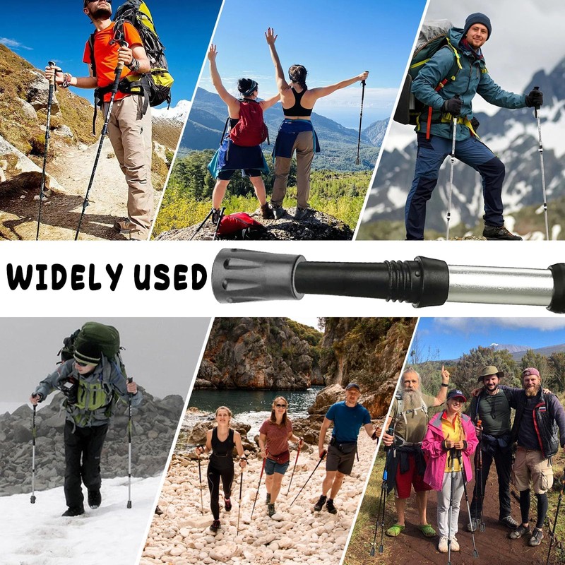 6 Stück Nordic Walking Gummipuffer – Für alle Stöcke bis