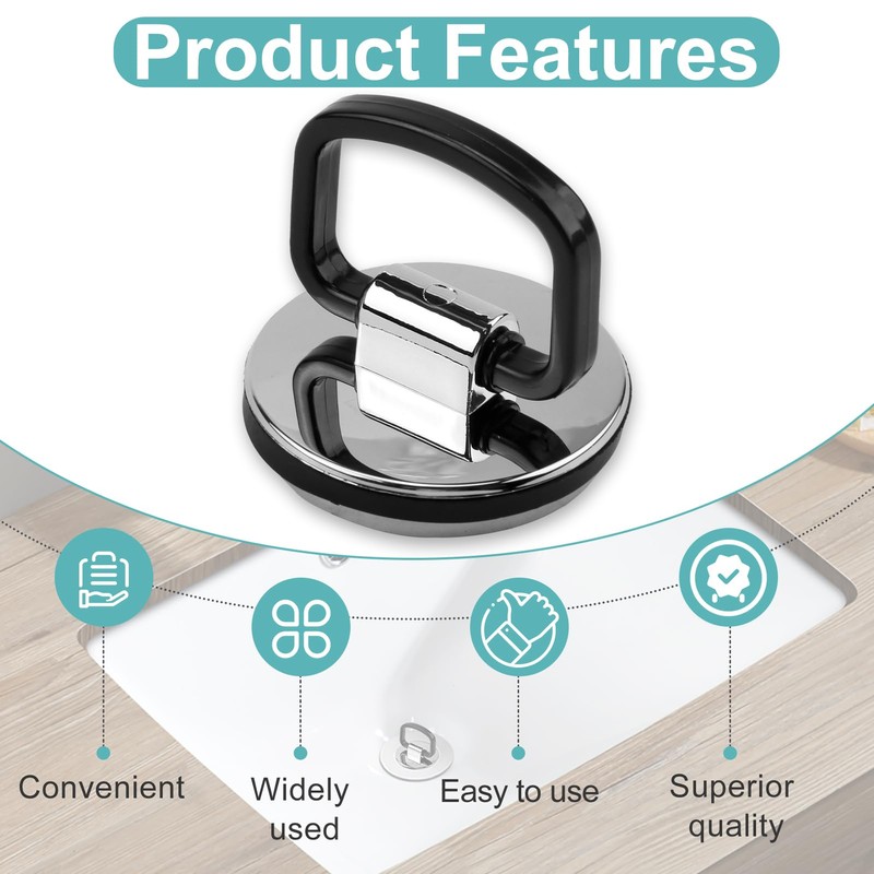 brileze Sink Plug Universal Chrome Bath Plug Replacement 45mm Drain