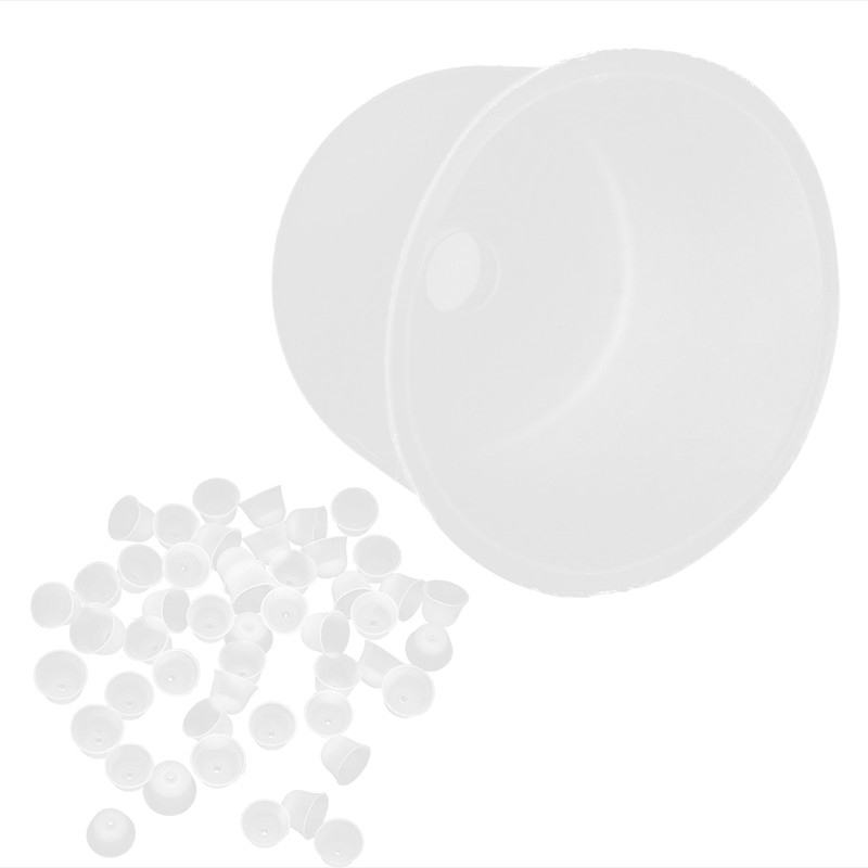 50pcs Silicone Earplugs Noise Cancelling Reusable Hearing Protection Waterproof Ear