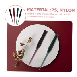 Outanaya 4pcs Fine Tooth Hair Styling Comb Set Anti-Static Barber Combs for Professional Use for Curly Hair and Updos Lightweight and Sturdy