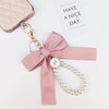 Uoocg Bow Beads Key Pendant Girl with Key Ring for