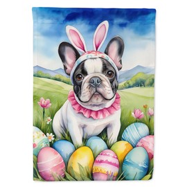 Caroline's Treasures DAC5039GF French Bulldog Easter Egg Hunt Garden Flag Mailbox Flag Decorative Yard Flag Banner Outside Patio Artwork Yard Flower Beds, Garden Size, Multicolor