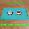 Silicone Dog Food Mats for Floors Waterproof,Rubber Pet Placemats with