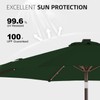 wikiwiki 9ft Solar Led Patio Umbrella, Sturdy Outdoor Market Umbrella