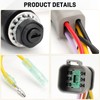 JERBOR 129572 Ignition Switch with Keys Fit for Tracker Boats,