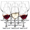 Wine Glasses Set of 12, 12oz Red/White Wine Glass Set,