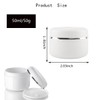HUATEEN 12 x White Empty Jars, Plastic Sample Container, Round