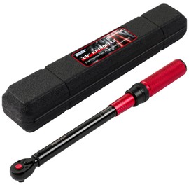 Hairich 3/8-Inch Torque Wrench, Dual-direction Torque Wrenches 10-100ft.lb/13.6-135.6Nm, 72-Tooth Dual Range Scales Torque Wrench with Quick Release Reversible Head