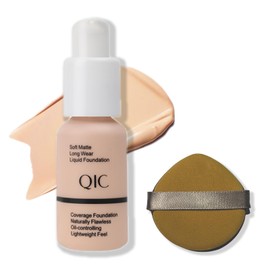 Nekoogirl Foundation,Matte Foundation Concealer Full Coverage,Oil-Control &Waterproof Foundation Makeup For Women. (#102, 30ml)