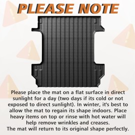 TripleAliners TripleAliners Truck Bed Mat Compatible with 2019-2024 2025 Chevy Silverado/GMC Sierra 1500 Accessories 5'8' Vehicle Bed Perfectly Flush All Weather Protection TPE Heavy Duty Pickup Cargo Mat