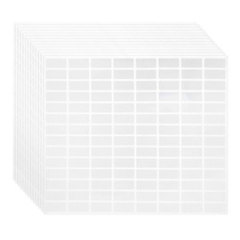 MECCANIXITY 15 Sheets Barcode Label 0.8 x 0.4 inch Printable Laser and Inkjet Labels Address Labels for Copier Mailing Shipping Labels File Folders Envelopes, 112 Per Page, 1680 Labels