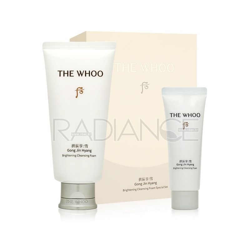 The Who Whoo Gongjinhyang Seol Brightening Cleansing Foam Special Set
