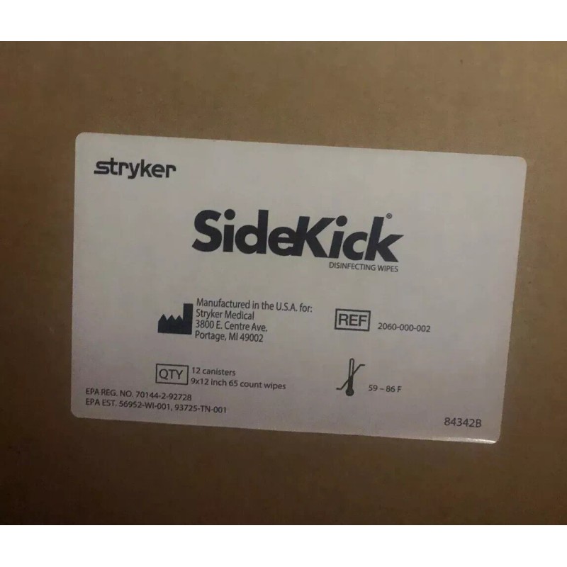 Stryker 4 PK/100 WIPES Med Supplies DISPOSABLE