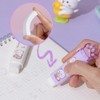 Pack of 4 Cat Paw Erasers, Sliding Retractable Eraser, Cat