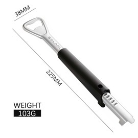 SOLARLAB 2 Pieces Multifunctional Adjustable Stainless Steel Manual Can Opener, Elderly Bottle Opener, Professional Can Opener, Effortless Arthritis Bottle Opener