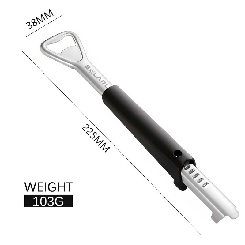 SOLARLAB 2 Pieces Multifunctional Adjustable Stainless Steel Manual Can Opener,