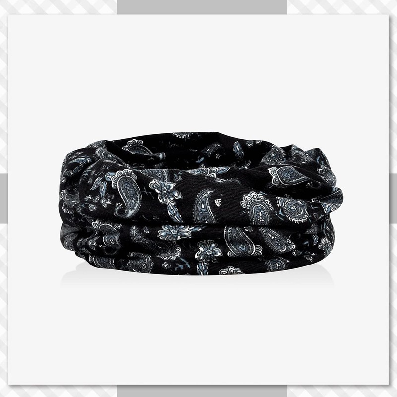 CHROME CRANE CB123 Knit Hat, Knit Cap, Paisley Pattern, 2-Way,