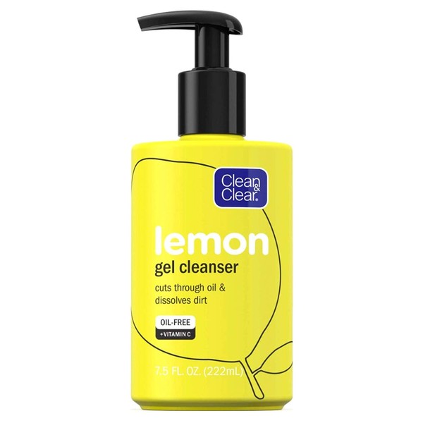 Clean & Clear Lemon Gel Cleanser 7.5 Ounce Pump (222ml) (3 Pack)