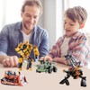 Transformer Robot Car Toy Model Portable Alloy Engineering Car Robot